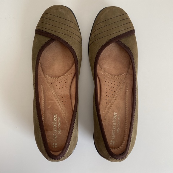 Naturalizer Novel Leather Slip-on Low Wedge Loafers Women's Size 7M N5 Comfort - Picture 8 of 16